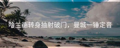 哈兰德转身抽射破门，曼城一锤定音